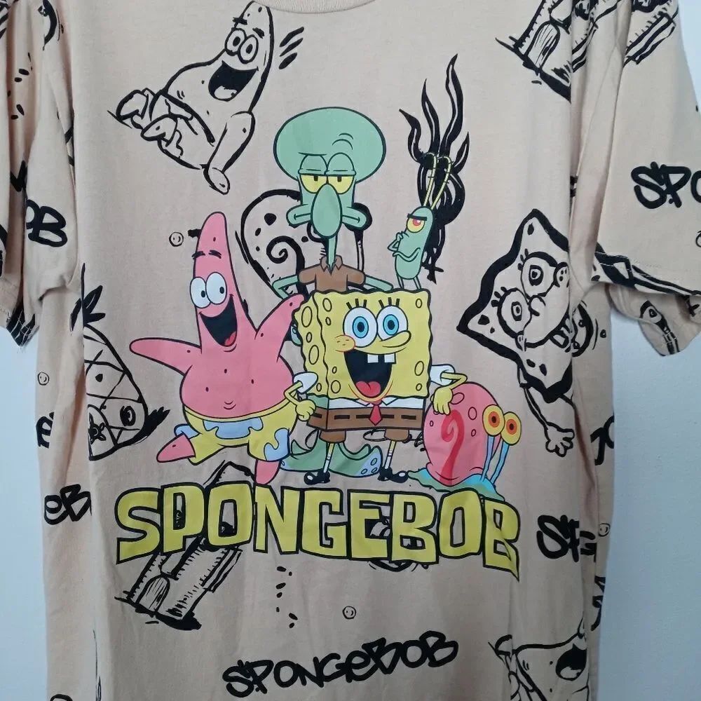Nickelodeon Sponge Graphic Tee Size L - Picture 3 of 6